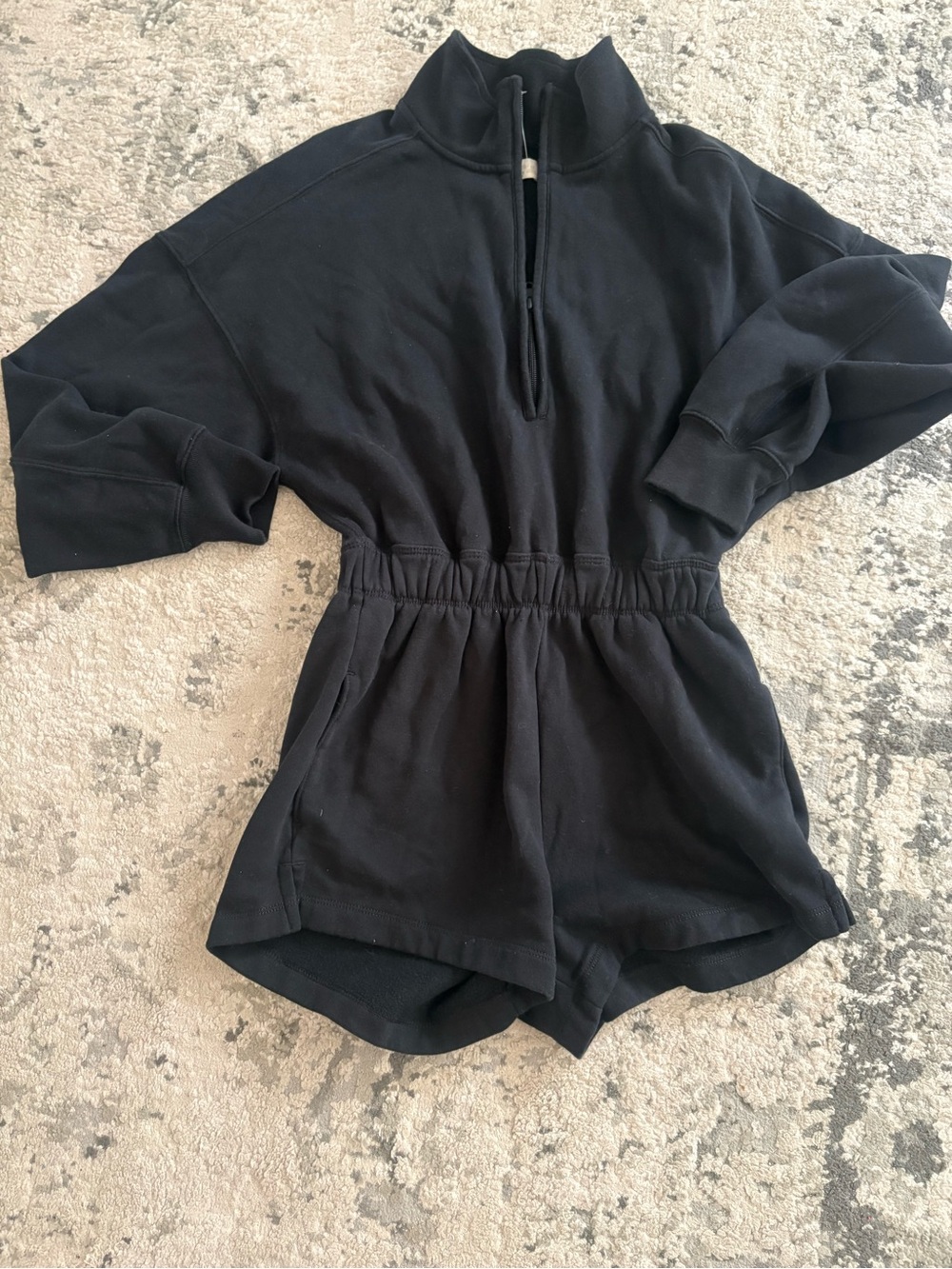 Abercrombie & Fitch Black Pullover with Label Detail